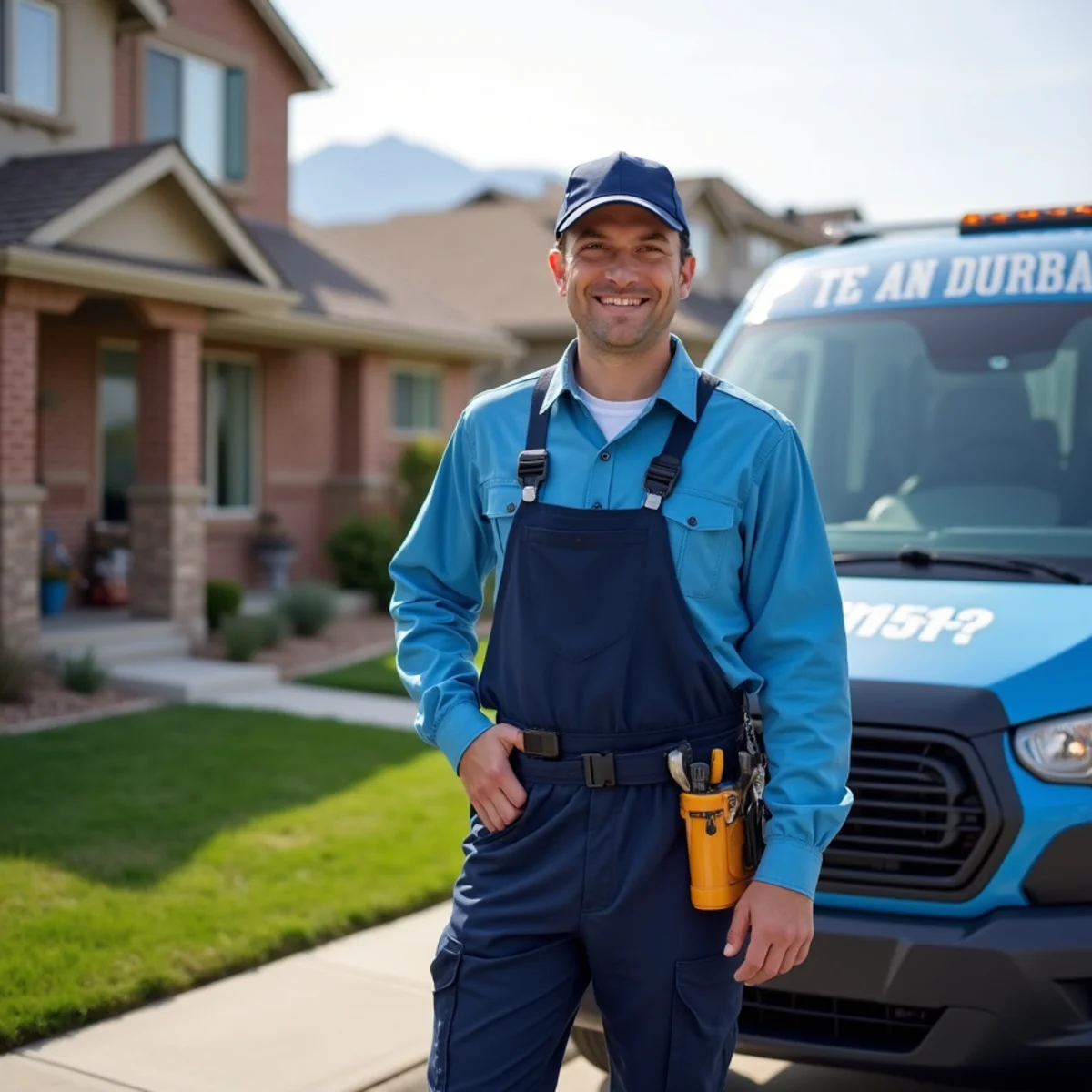 Englewood Plumbing Pros team with branded service van in Englewood, CO