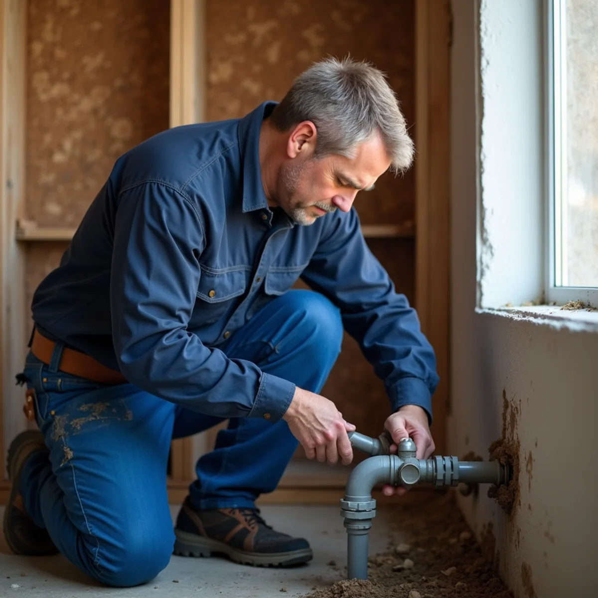 Licensed plumber replacing polybutylene supply lines in a Westminster, CO home